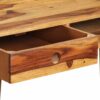 Solid Sheesham Wood Study Table For Students Laptop Office Desk – Natural Brown Finish - Image 3