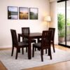 Solid Sheesham Wooden 4 Seater Dining Set for Dining Room | Wooden Dining Table with 4