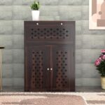 Solid Sheesham Wood Inverter Battery Cabinet – Handcrafted Wooden – Natural Finish - Image 2