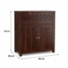 Solid Sheesham Wood Inverter Battery Cabinet – Handcrafted Wooden – Natural Finish - Image 3