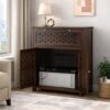 Solid Sheesham Wood Inverter Battery Cabinet – Handcrafted Wooden – Natural Finish - Image 5