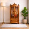 Solid Sheesham Wooden Home Temple/Mandir/God Stand/Pooja Stand/Home – Honey Finish - Image 2