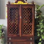 Solid Sheesham Wooden Home Temple/Mandir/God Stand/Pooja Stand/Home – Honey Finish - Image 4