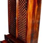 Solid Sheesham Wooden Home Temple/Mandir/God Stand/Pooja Stand/Home – Honey Finish - Image 6