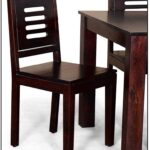 Solid Sheesham Wood Dining Chair for Dining Room Set of 2 – Mahogany Finish - Image 2