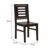 Solid Sheesham Wood Dining Chair for Dining Room Set of 2 – Mahogany Finish - Image 4