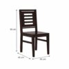 Solid Sheesham Wood Dining Chair for Dining Room Set of 2 | Wooden Study – Walnut Finish - Image 4