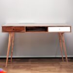 Solid Sheesham Wood Study Table For Students Laptop Office Desk – Natural Brown Finish - Image 6