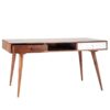 Solid Sheesham Wood Study Table For Students Laptop Office Desk – Natural Brown Finish - Image 7