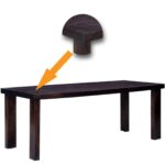 Solid Wood 8 Seater Dining Set for Dining Room | Sheesham Wooden Dining – Chestnut Finish - Image 4