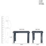 Solid Sheesham Wooden Dining Table for Dining Room – 2 Seater, Natural Teak Finish - Image 5