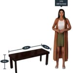 Solid Sheesham Wooden 4 Seater Dining Set for Dining Room – Honey Finish, 4 Seater - Image 6