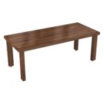 Solid Wood 8 Seater Dining Set for Dining Room – Provincial Teak Brown Finish - Image 2