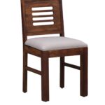 Solid Sheesham Wooden 4 Seater Dining Set for Dining Room – Walnut Finish, 8 Seater - Image 4